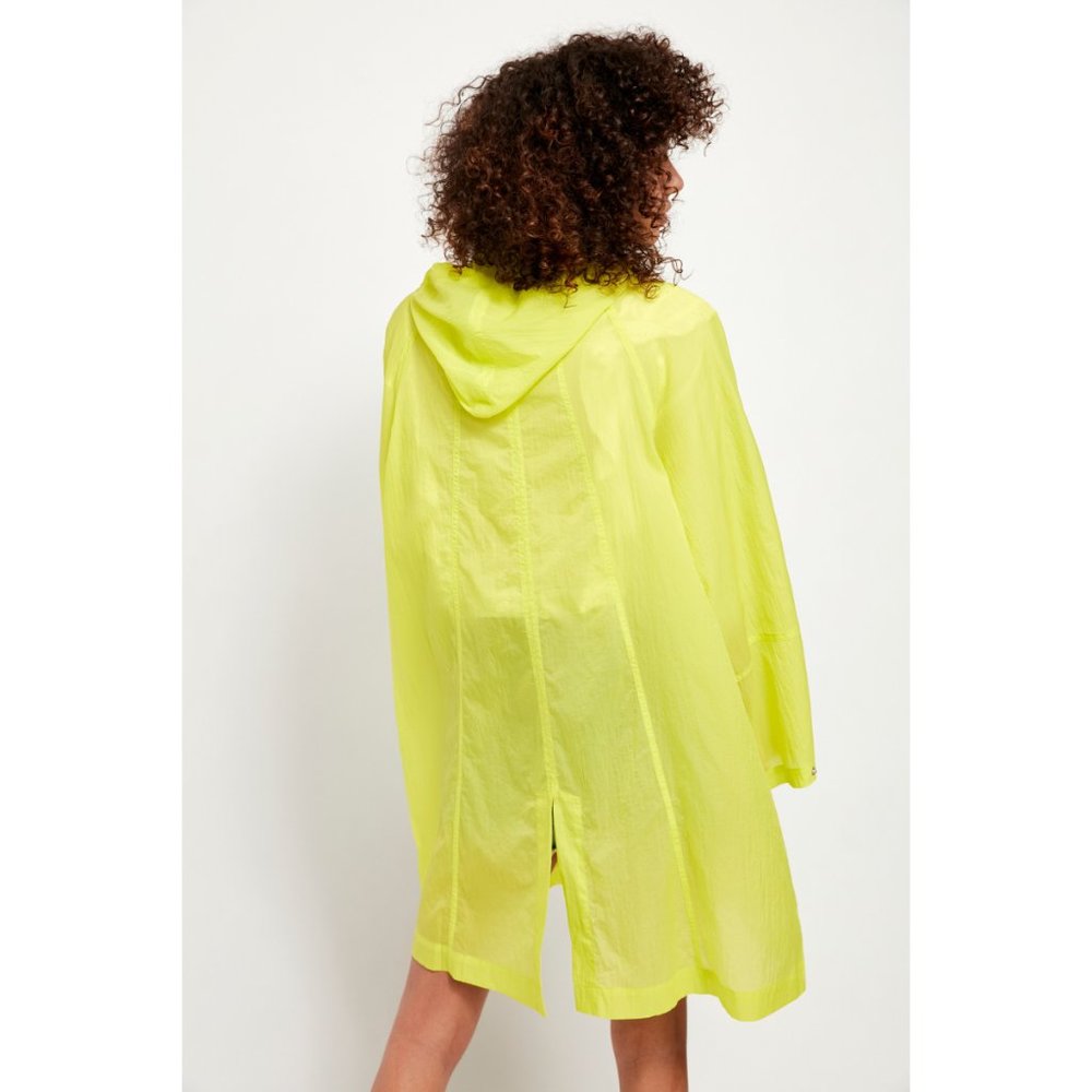 NWT Free People Callie Poncho / Neon Chartreuse - Picture 5 of 6